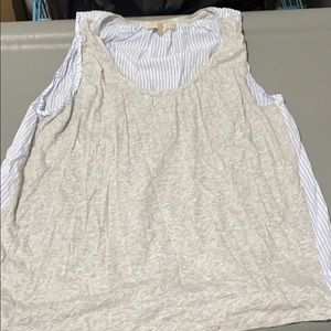 Women’s loft mixed media tank size xl